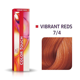 Color Touch Vibrant Reds 7/4 Demi-Permanent Hair Colour 60ml