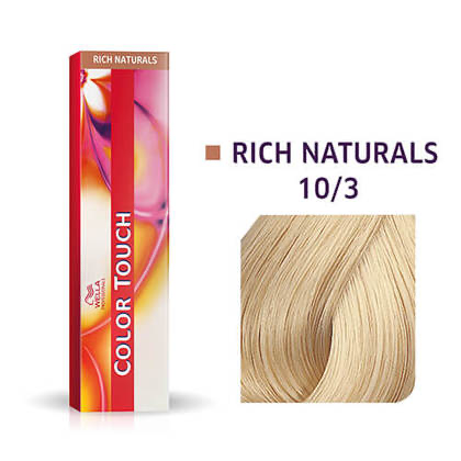 Color Touch Rich Naturals 10/3 demi permanent hair colour 60ml