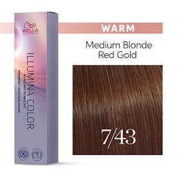 Illumina Color 7/43 Medium Red Gold Blonde Permanent Color 60ml