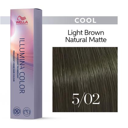 Illumina Color 5/02 Light Natural Matt Brown Permanent Color 60ml