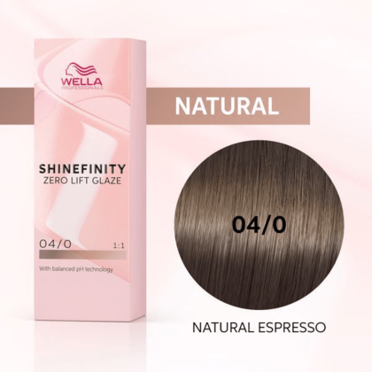 Shinefinity Zero Lift Glaze 04/0 Natural Espresso (Medium Brown Natural), 60ml