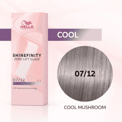 Shinefinity Zero Lift Glaze 07/12 Cool Mushroom (Medium Blonde Ash Matte), 60ml